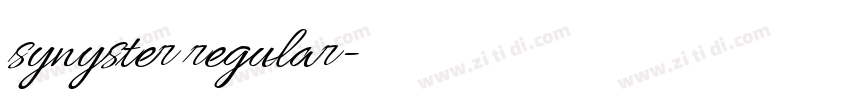synyster regular字体转换 synyster regular字体转换